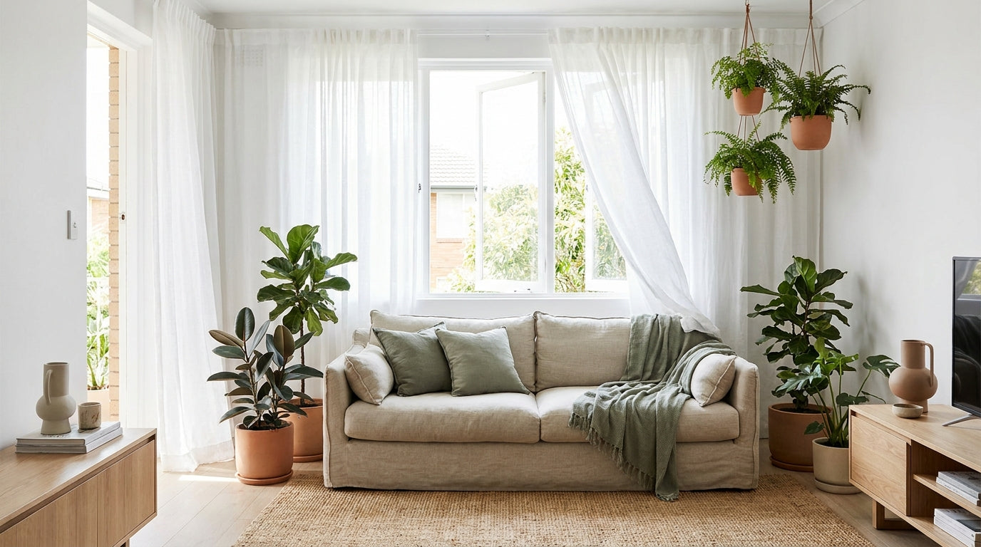 A bright airy contemporary Australian rental apartment
